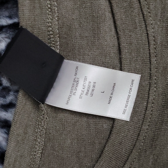 MODERN LUX BODY BY PIZZA SS T-SHIRT OLIVE GREEN GUC SZ LARGE - Picture 4 of 6